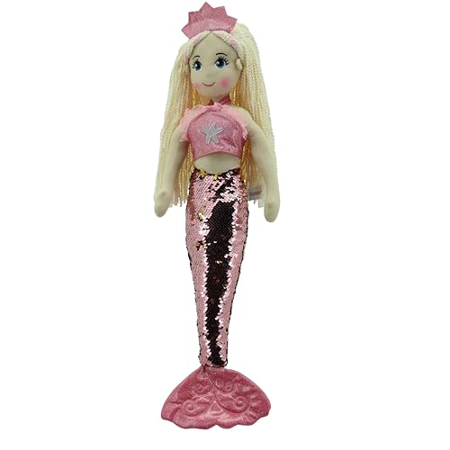 Sweety Toys all Toys 11889 Stoffpuppe Meerjungfrau Plüschtier Prinzessin 70 cm rosa von Sweety Toys
