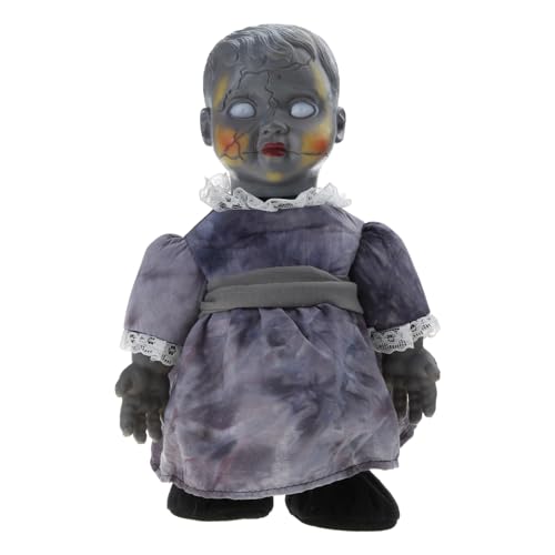 Swetopq Elektrische GhostDoll CreepyWalking Spielzeugfigur Neuheit Gadget Halloween Requisiten Horrorpuppe Spukzimmer Dekoration Halloween Requisiten Halloween Dekoration von Swetopq