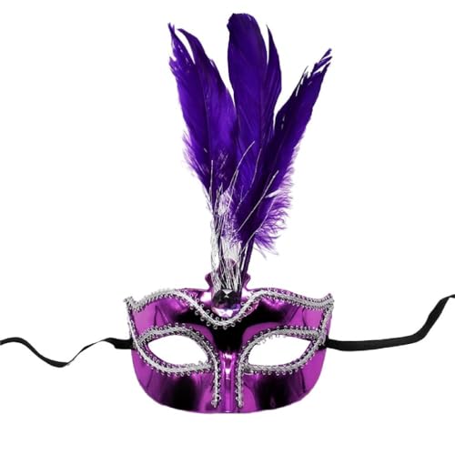 Swetopq Maskerade Federmaske Für Frauen Venezianische Maske Party/Bälle Abschlussball/Hochzeit/Wanddekoration Karneval Maske Kostümmaske Halbe Gesichtsmaske von Swetopq