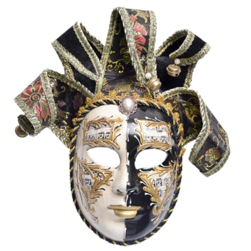 Swetopq Venedig-Maske Vollgesichtsmaske Narren-Masken Wanddekoration Vintage Frauen Gesicht Cosplay Requisiten Narrenmasken Vollgesicht Frauen Gesicht für Maskerade Partys von Swetopq