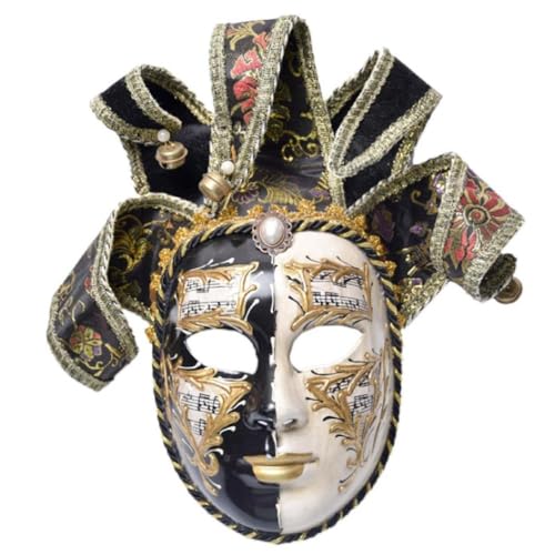 Venedig Maske Vollgesichts Maskerade Maske Narrenmasken Venezianische Maske Wanddekoration Vintage Frauen Gesichtsmaske Cosplay Requisiten Venezianische Narrenmaske Vollgesichts Maskerade Maske Frauen von Swetopq