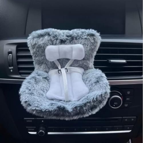 SwiftServ Autositz für 17 cm große Puppen mit weichem pelzigem Kissen, Lüftungsschlitz-Clip und Desktop-Ständer, niedliches und funktionales Auto-Ornament für Blind Box-Puppenfans und Puppensammler SwiftServ Autositz für 17 cm große Puppen mit weichem pelzigem Kissen, Lüftungsschlitz-Clip und Desktop-Ständer, niedliches und funktionales Auto-Ornament für Blind Box-Puppenfans und Puppensammler von SwiftServ