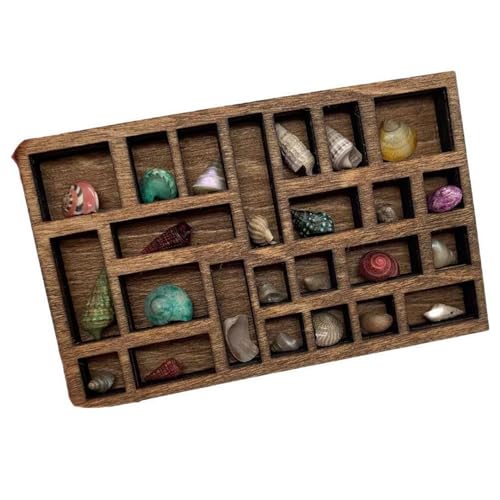 Swiixxer 1:12 Miniatur-Schmuckregal, Miniatur-Kristallregal, Puppenhaus-Miniatur-, Drucker-Tablett, Miniatur, Einfach zu Bedienen von Swiixxer