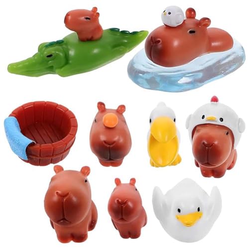 Swiixxer 10 Stück Mini-Kapibaras Ornamente Winzige Tierfigur Miniatur-Kapibaras Figur Wie Abgebildet Harz Geburtstagstortenfigur Tierfigur Swiixxer 10 Stück Mini-Kapibaras Ornamente Winzige Tierfigur Miniatur-Kapibaras Figur Wie Abgebildet Harz Geburtstagstortenfigur Tierfigur von Swiixxer