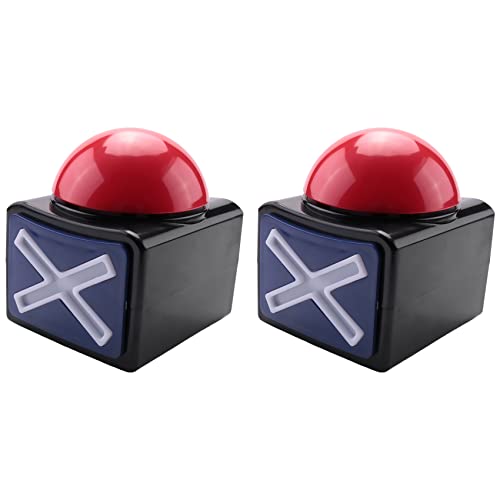 Swiixxer 2 StüCke Spiel Answer Buzzer, Spiel Buzzer Alarm Sound Spiel Button mit Licht Trivia Quiz Got Talent Buzzer Spielzeug Swiixxer 2 StüCke Spiel Answer Buzzer, Spiel Buzzer Alarm Sound Spiel Button mit Licht Trivia Quiz Got Talent Buzzer Spielzeug von Swiixxer