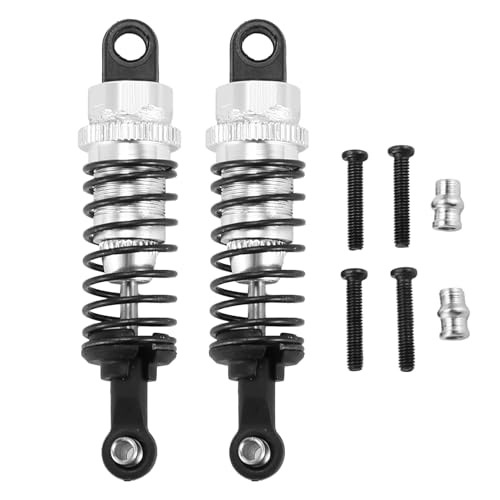 Swiixxer 2 StüCke öL Einstellbare 65Mm StoßDäMpfer DäMpfer für Rc Auto 1/18 A959 A969 A979 K929, Silber Swiixxer 2 StüCke öL Einstellbare 65Mm StoßDäMpfer DäMpfer für Rc Auto 1/18 A959 A969 A979 K929, Silber von Swiixxer