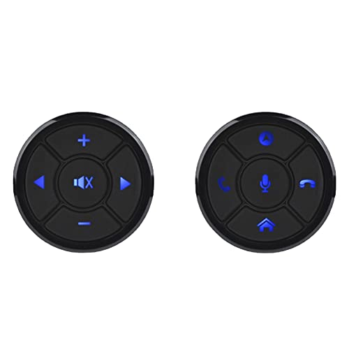 Swiixxer 2PCS Auto-Lenkrad-Steuerschlüssel, Intelligentes Kabelloses Fernbedienungstasten-Set für Auto-Navigation, DVD-Lenksteuerung Swiixxer 2PCS Auto-Lenkrad-Steuerschlüssel, Intelligentes Kabelloses Fernbedienungstasten-Set für Auto-Navigation, DVD-Lenksteuerung von Swiixxer