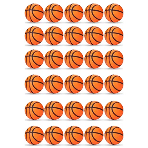 Swiixxer 30 StüCk Mini-Basketball-Gastgeschenke Mini-Stressball Basketball-HüPfball, Mini-Schaumstoff-Sportball, Als Schulbelohnung von Swiixxer