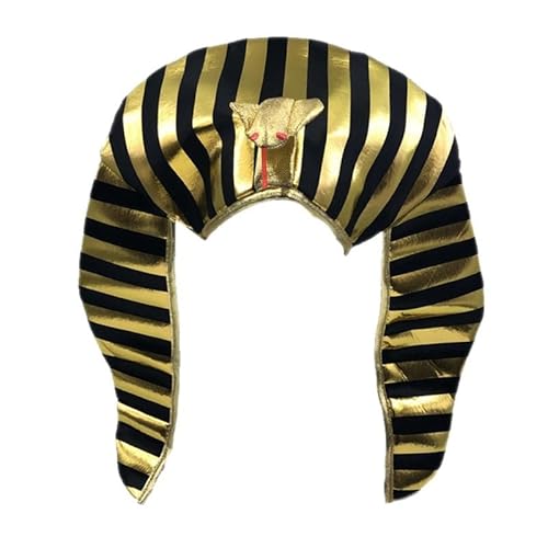 Swiixxer ÄGyptischer Pharao KostüM Pharao Hut Kopfschmuck Vergoldeter für Halloween Ankleiden Motto Bedarf Swiixxer ÄGyptischer Pharao KostüM Pharao Hut Kopfschmuck Vergoldeter für Halloween Ankleiden Motto Bedarf von Swiixxer