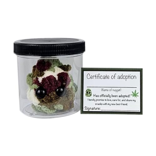 Swiixxer Adopt A Weed Plushie,Jar Funny Plush Desktop Accessories B von Swiixxer