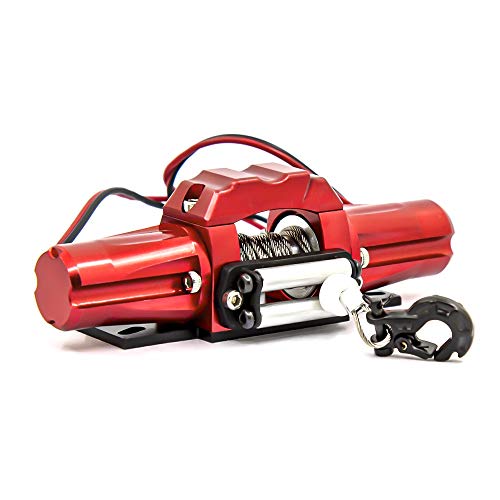 Swiixxer Doppelmotor Metall Simulierte Winde für 1/10 RC Raupenwagen D90 Axial SCX10 TRX4 KM2 Teile ZubehöR von Swiixxer