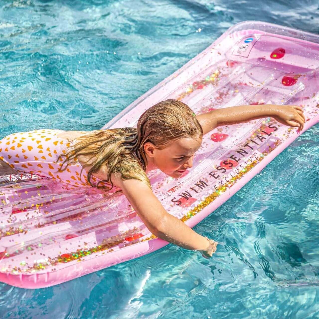 Luftmatratze Design Rosa Tupfen von Swim Essentials