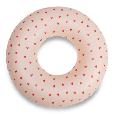 Swim Essentials Schwimmring ⌀65 cm pink mit Herzen von Swim Essentials
