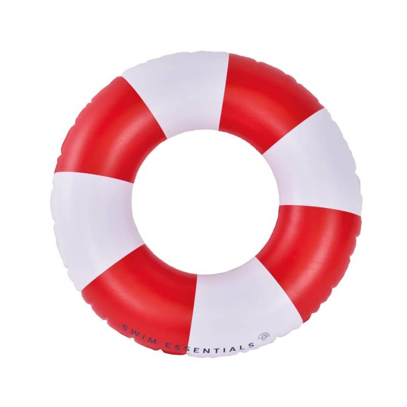 Swim Essentials Schwimmring, 55cm - Rettungsring-Design in Rot/Weiß von Swim Essentials