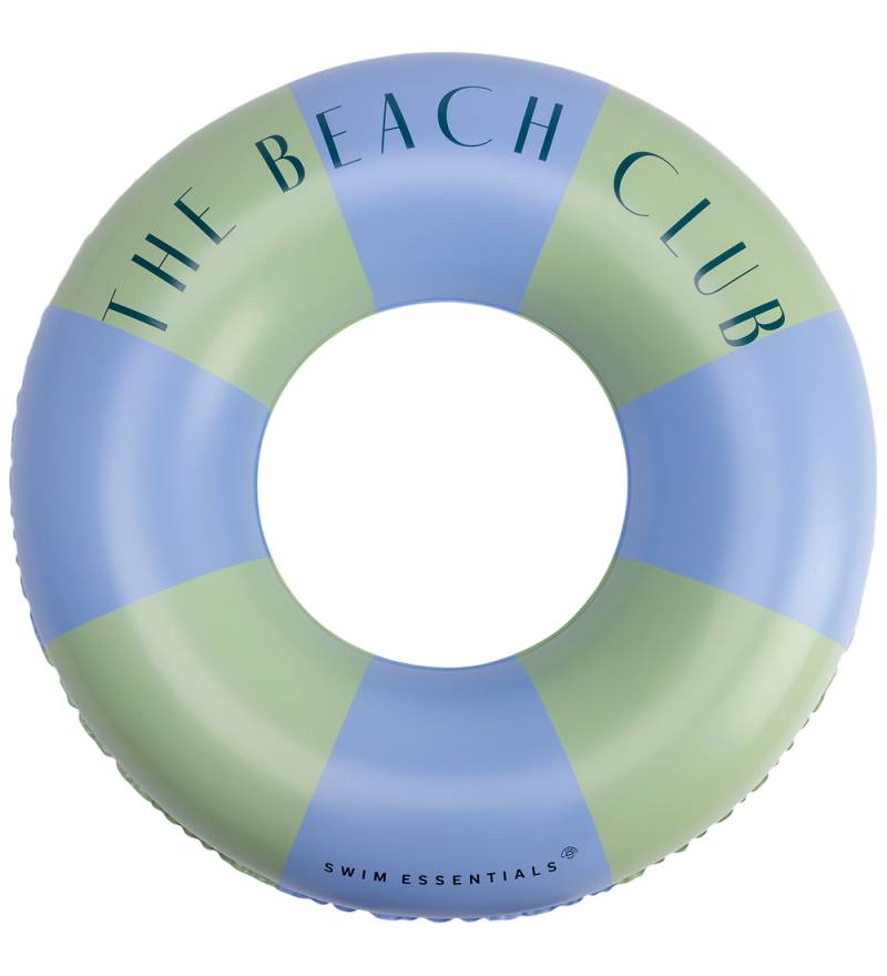 Swim Essentials Schwimmring - The Beach Club - 90 cm - Grün/Blau - Swim Essentials - One Size - Schwimmring von Swim Essentials