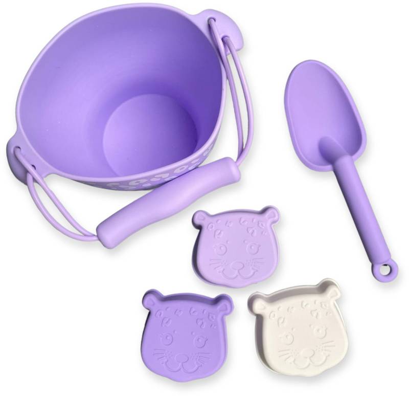 Swim Essentials Strandset 4 Teile, Purple Leopard von Swim Essentials
