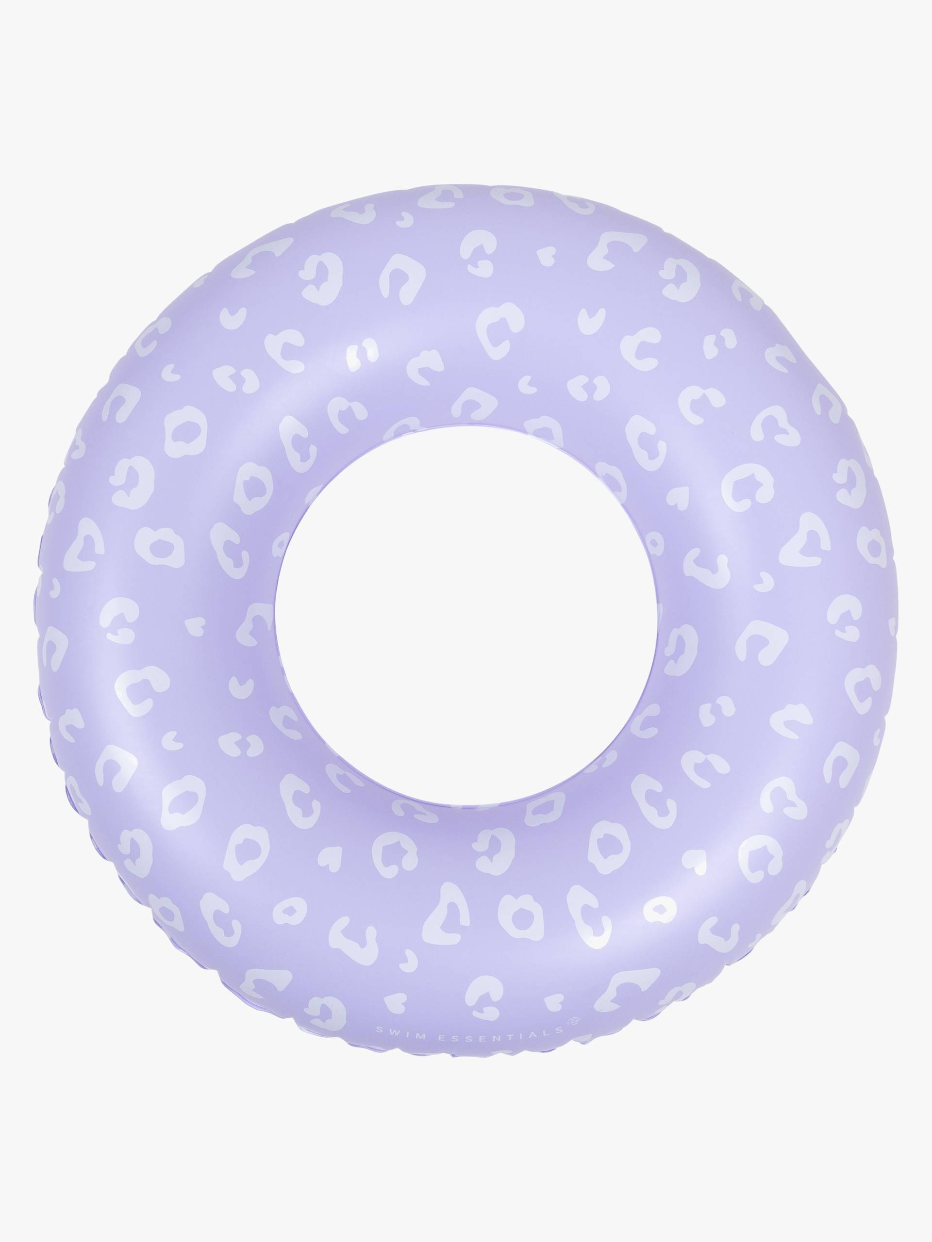 SwimEssentials Schwimmring 90 cm, Lila Leopard von Swim Essentials