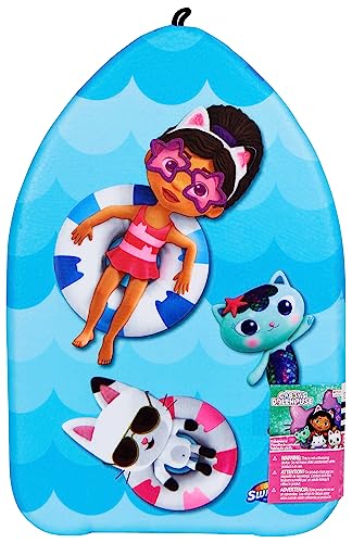 SwimWays Gabby's Dollhouse Kickboard, Schwimmbrett aus festem Schaumstoff, zum Schwimmenlernen, geeignet für Kinder ab 5 Jahren von Swim Ways