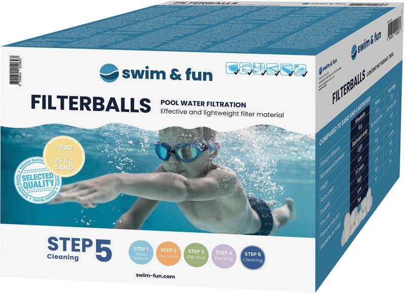 Swim &  Fun Filterbälle 700g von Swim & Fun
