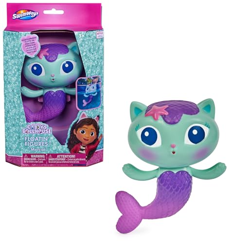 SwimWays, Gabby´s Dollhouse Schwimmfigur Meerkätzchen, schwimmendes Wasserspielzeug, geeignet für Kinder ab 3 Jahren von SwimWays