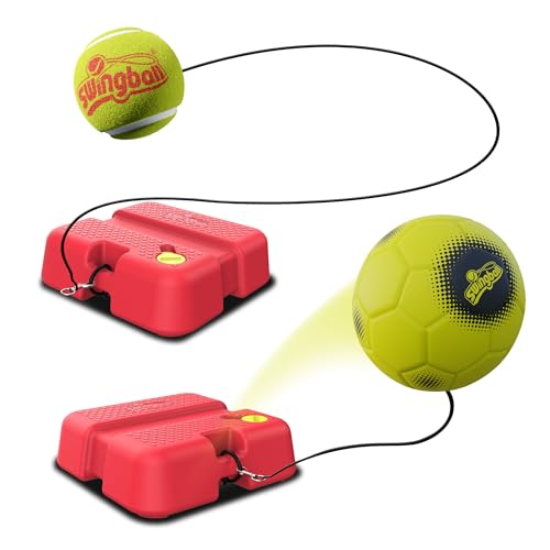 Swingball 2-in-1 All Surface Reflex Fußball- und Tennis-Trainer für Outdoor-Spaß, Fußballtrainer, mit festgebundenem Tennisball und Paddel Swingball 2-in-1 All Surface Reflex Fußball- und Tennis-Trainer für Outdoor-Spaß, Fußballtrainer, mit festgebundenem Tennisball und Paddel von Swingball