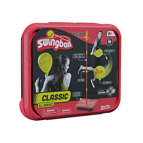 Swingball 7287 Classic All Surface Set für alle Oberflächen, rot/gelb, 42 x 50 x 11 cm von Swingball