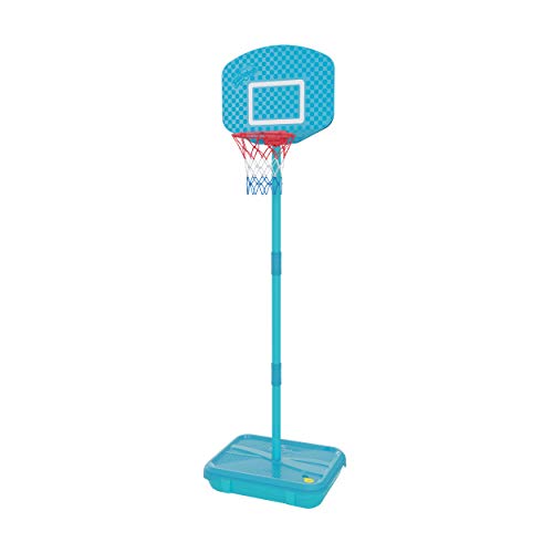 Swingball 7298AM Erstes Basketball-Set | Für alle Oberflächen geeignet | Korb für Kinder ab 4 Jahren, Blau von Swingball