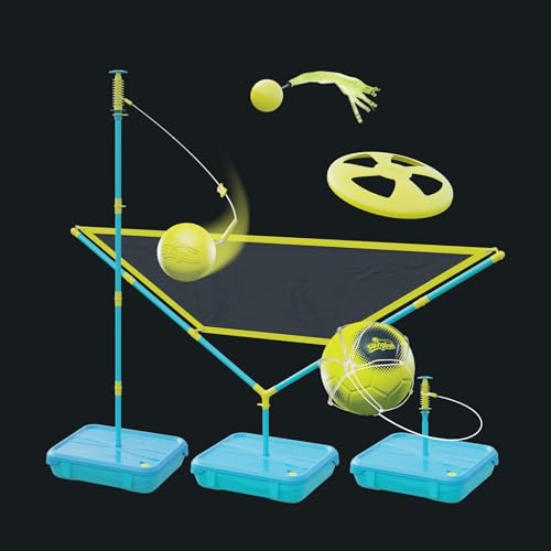 Swingball 7303AM Sandspielzeug 5-in-1 Multiplay, Tailball, Volleyball, Soccer, Flying Disk, alle Oberflächen, Garten, Strand und Outdoor-Spielzeug, ab 6 Jahren, Mehrfarbig Swingball 7303AM Sandspielzeug 5-in-1 Multiplay, Tailball, Volleyball, Soccer, Flying Disk, alle Oberflächen, Garten, Strand und Outdoor-Spielzeug, ab 6 Jahren, Mehrfarbig von Swingball