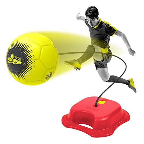 Swingball MK7212 Rot/Gelb All Surface Soccer Trainer | Reflex Football Kinder 3+ | Fußballtrainer | Garten und Outdoor Ballspielzeug, Einheitsgröße von Swingball