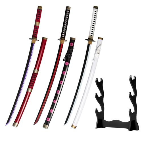 Bambus Cosplay Anime Katana Schwert,Zoro Katana mit Scheide,Holz Katana,Zorro Schwert für Rollenspiele Dekorationen and Geschenke (Kitetsu/Shisui/Wado Ichimonji) Bambus Cosplay Anime Katana Schwert,Zoro Katana mit Scheide,Holz Katana,Zorro Schwert für Rollenspiele Dekorationen and Geschenke (Kitetsu/Shisui/Wado Ichimonji) von Sword heart