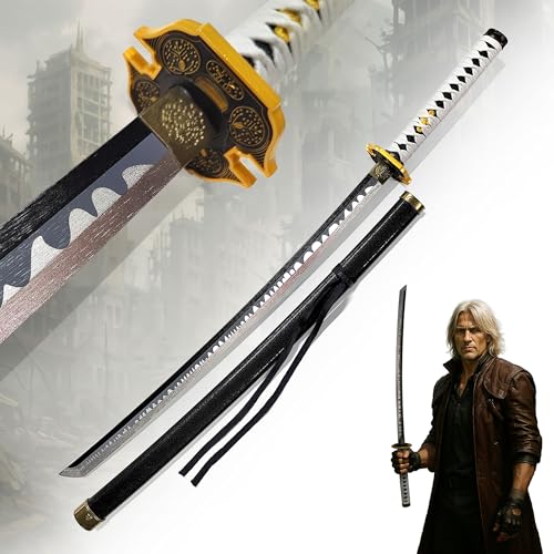 Devil May Cry 5 – Nero’s neues Schwert mit Holzscheide – Replik aus Bambus – Cosplay- & Deko-Schwert für Sammler, Gamer & Fans – Holzversion für sicheres Rollenspiel Devil May Cry 5 – Nero’s neues Schwert mit Holzscheide – Replik aus Bambus – Cosplay- & Deko-Schwert für Sammler, Gamer & Fans – Holzversion für sicheres Rollenspiel von Swords and more