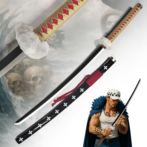 One Piece – Trafalgar Law Schwert Replik brauner Griff Holzversion | 101 cm mit Scheide | Hochwertiges Dekoschwert für Cosplay & Sammler | Anime Zubehör Geschenk für Fans One Piece – Trafalgar Law Schwert Replik brauner Griff Holzversion | 101 cm mit Scheide | Hochwertiges Dekoschwert für Cosplay & Sammler | Anime Zubehör Geschenk für Fans von Swords and more