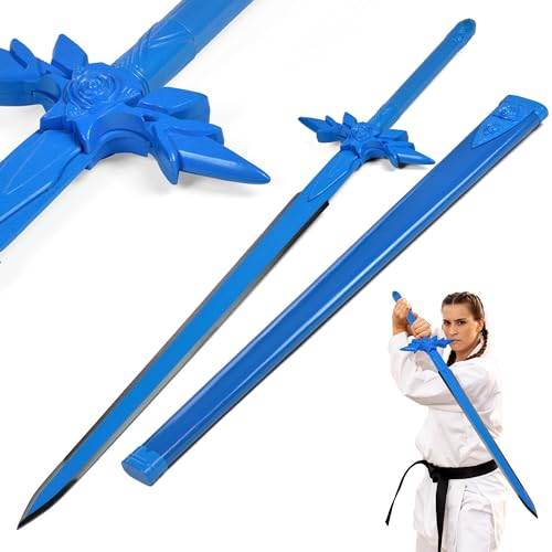 Sword Art Online - Eugeo's Schwert, Metallschwert mit Scheide, 115 cm, SAO Schwert, Anime Geschenk für Sammler, Katana aus Kohlenstoffstahl, Animeschwert, Fans & Cosplayer Sword Art Online - Eugeo's Schwert, Metallschwert mit Scheide, 115 cm, SAO Schwert, Anime Geschenk für Sammler, Katana aus Kohlenstoffstahl, Animeschwert, Fans & Cosplayer von Swords and more