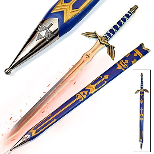 Swords and more Schwert Zelda - Zelda – Link Hylia Master Schwert, Zelda Schwert Edelstahl mit Scheide 125 Zentimeter, Metall Schwert für Zelda Kostüm & Zelda Geschenk Swords and more Schwert Zelda - Zelda – Link Hylia Master Schwert, Zelda Schwert Edelstahl mit Scheide 125 Zentimeter, Metall Schwert für Zelda Kostüm & Zelda Geschenk von Swords and more