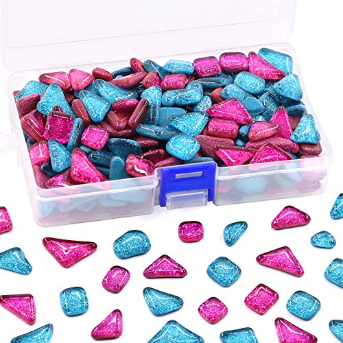 Swpeet Mosaikfliesen-Sortiment, gemischte Farben, 0,5 kg, glänzende Kristall-Serie, quadratisch und dreieckig, echte Mosaikfliesen, Glitzer, Kristall-Mosaik, perfekt für Heimdekoration, Handwerk Swpeet Mosaikfliesen-Sortiment, gemischte Farben, 0,5 kg, glänzende Kristall-Serie, quadratisch und dreieckig, echte Mosaikfliesen, Glitzer, Kristall-Mosaik, perfekt für Heimdekoration, Handwerk von Swpeet