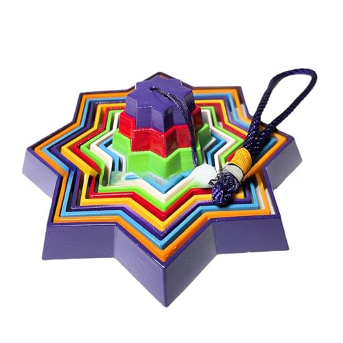 Sternenturm Dekompressionsspielzeug 3D Magic Star Spielzeug Verschiedene Spielzeuganhänger Lila Außenring-Gedenkspielanhänger Geeignet als stressabbauendes Geschenkspielzeug Sternenturm Dekompressionsspielzeug 3D Magic Star Spielzeug Verschiedene Spielzeuganhänger Lila Außenring-Gedenkspielanhänger Geeignet als stressabbauendes Geschenkspielzeug von Swtgaah