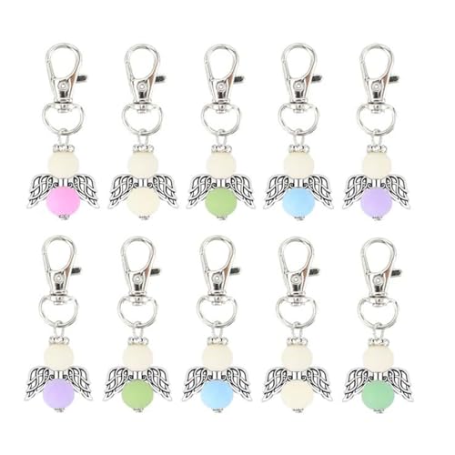 10/30 Stück Segen-Schlüsselanhänger für Hochzeit, Babyparty, Perlen, Flügel, Schlüsselanhänger, Karabinerverschlüsse, Schlüsselanhänger 10/30 Stück Segen-Schlüsselanhänger für Hochzeit, Babyparty, Perlen, Flügel, Schlüsselanhänger, Karabinerverschlüsse, Schlüsselanhänger von Sxett