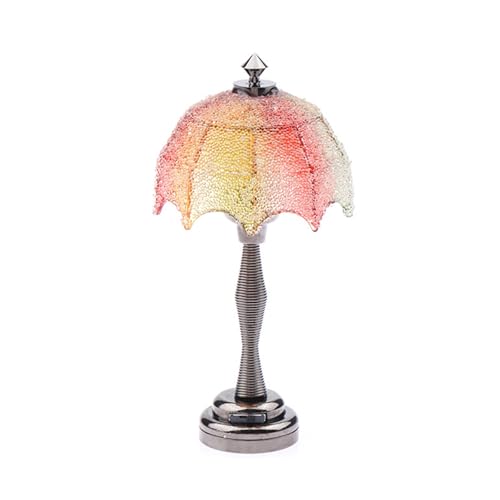 Multifunktionales Puppenhäuser-Möbelmodell, stabiles Metall, kleine Tischlampe, Zubehör für Miniatur-Heimdekorationen, Puppenmöbel-Modell von Sxett