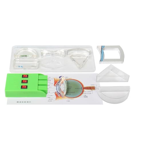 Physik-Optik-Experimentier-Set, dreieckig, halbrund, konkav, bikonvex, rechteckig, Lichtlinse für den Unterricht, 10-teilig Physik-Optik-Experimentier-Set, dreieckig, halbrund, konkav, bikonvex, rechteckig, Lichtlinse für den Unterricht, 10-teilig von Sxett