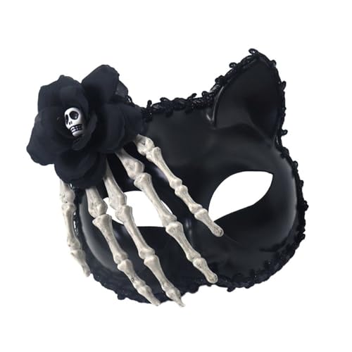 Rosenskelette, Füchse, Halloween-Kostüm, Maskerade, halbes Gesicht, für Party, Karneval, Maskerade, halbes Gesicht, Füchse, Halloween, Rosenskelette Rosenskelette, Füchse, Halloween-Kostüm, Maskerade, halbes Gesicht, für Party, Karneval, Maskerade, halbes Gesicht, Füchse, Halloween, Rosenskelette von Sxett