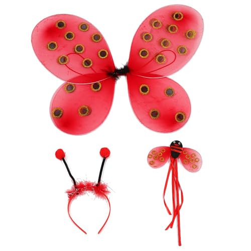 Schmetterlings-Kostüm-Set mit Flügel-Stirnband, Zauberstab, Rock für Kinder, Cosplay, Halloween, Weihnachten Schmetterlings-Kostüm-Set mit Flügel-Stirnband, Zauberstab, Rock für Kinder, Cosplay, Halloween, Weihnachten von Sxett