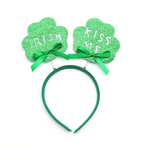 Sxett Haarreif St. Patrick Day Haarschmuck Irisches Kleeblatt Hairhoop Karneval Party Kostüm Festival Filz Kopfbedeckung Sxett Haarreif St. Patrick Day Haarschmuck Irisches Kleeblatt Hairhoop Karneval Party Kostüm Festival Filz Kopfbedeckung von Sxett