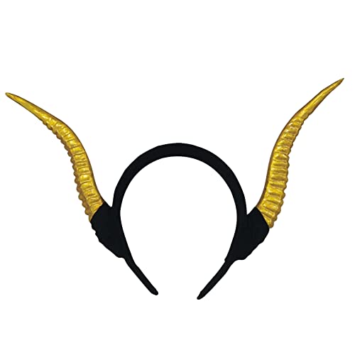 Sxett Halloween langes Teufelshorn-Stirnband, böse Königin, Haarreif, Cosplay-Kostüm, Hexen-Kopfschmuck, Zubehör für Mädchen Sxett Halloween langes Teufelshorn-Stirnband, böse Königin, Haarreif, Cosplay-Kostüm, Hexen-Kopfschmuck, Zubehör für Mädchen von Sxett