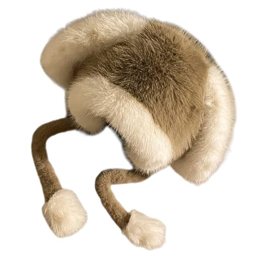 Sxett Hübscher Hasenohren-Hut für Damen, Mädchen, Party, Cosplay, Winter, Herbst, warm, für Outdoor-Aktivitäten, Damen-Winter-Accessoires von Sxett