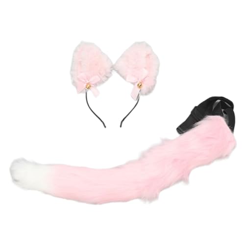 Sxett Katzenkostüm mit Haarband, pelziger Schwanz, Halloween-Katzenkostüm für Kinder, Mädchen, Geburtstag, Weihnachten, Halloween, Cosplay, Katzenschwanz Sxett Katzenkostüm mit Haarband, pelziger Schwanz, Halloween-Katzenkostüm für Kinder, Mädchen, Geburtstag, Weihnachten, Halloween, Cosplay, Katzenschwanz von Sxett