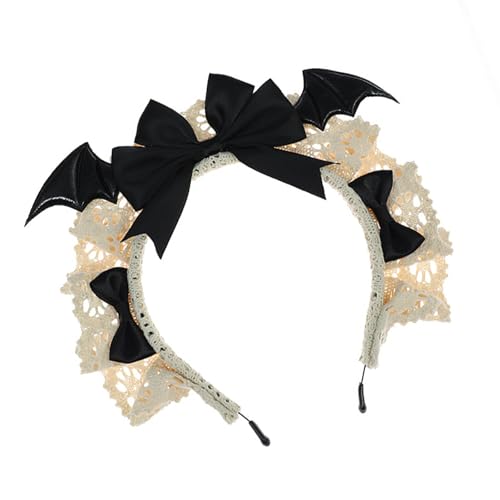 Sxett Modisches Dienstmädchen-Stirnband, verstellbare Kopfbedeckung, Cosplay-Kopfbedeckung für Thementreffen und lässige Outfits, Halloween-Kostüm-Zubehör Sxett Modisches Dienstmädchen-Stirnband, verstellbare Kopfbedeckung, Cosplay-Kopfbedeckung für Thementreffen und lässige Outfits, Halloween-Kostüm-Zubehör von Sxett
