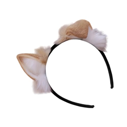 Sxett Plüsch-Welpen-Ohr-Haarreif für Frauen und Mädchen, Rollenspiel, Anime-Dienstmädchen, Stirnband, Party-Kostüm, Requisiten, Cosplay, Haarstyling-Werkzeug, Tierohr-Haarreifen Sxett Plüsch-Welpen-Ohr-Haarreif für Frauen und Mädchen, Rollenspiel, Anime-Dienstmädchen, Stirnband, Party-Kostüm, Requisiten, Cosplay, Haarstyling-Werkzeug, Tierohr-Haarreifen von Sxett