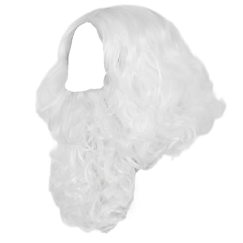 Weihnachtsmann-Kostüm-Zubehör-Set enthält Weihnachtsmann-Haar-Bart für Weihnachten, Geburtstag, Hochzeit, Neujahrsparty Weihnachtsmann-Kostüm-Zubehör-Set enthält Weihnachtsmann-Haar-Bart für Weihnachten, Geburtstag, Hochzeit, Neujahrsparty von Sxett