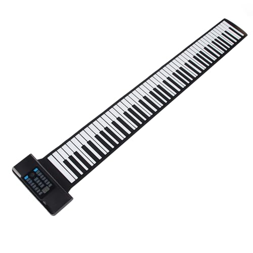88-Tasten-Roll-Piano, Tragbare Hand-Roll-Piano-Tastatur, Faltbares Elektronisches Klavier mit 128 Tönen und Rhythmen mit Multifunktions- und MIDI-Funktion für Kinderanfänger von Sxhlseller