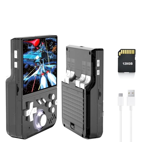 Retro Handheld Spielkonsole 3,5-Zoll Display mit 3D-Joystick, LR-Tasten, Eingebauter 4000mAh Akku, Unterstützt 60 Emulatoren, Tragbares Spielsystem für Kinder und Erwachsene von Sxhlseller